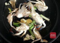 香葱炒蟹的做法图解3