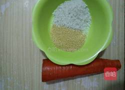 胡萝卜米糊的做法图解1