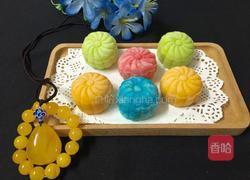 彩色冰皮月饼的做法图解12