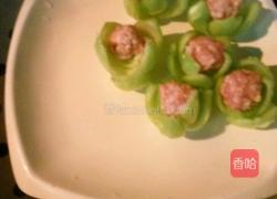 玲珑剔透(青菜酿肉丸)的做法图解8