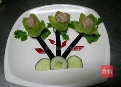 玲珑剔透(青菜酿肉丸)的做法图解15