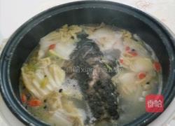 白菜豆腐鱼头汤的做法图解4