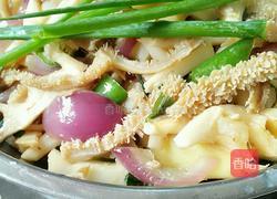 酸笋牛肚干锅的做法图解7