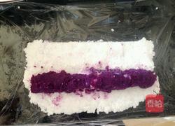 水晶紫薯牛奶卷的做法图解4