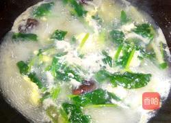 菠菜土豆丝儿甩袖汤的做法图解4