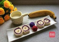 香蕉紫薯土司卷的做法图解14