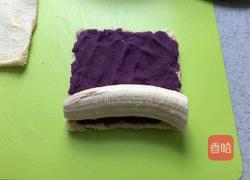 香蕉紫薯土司卷的做法图解10