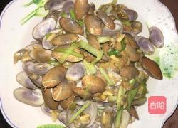 蒜苗炒花甲螺的做法图解7
