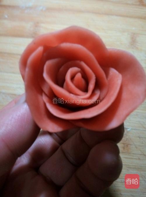 面塑玫瑰花的制作过程图片