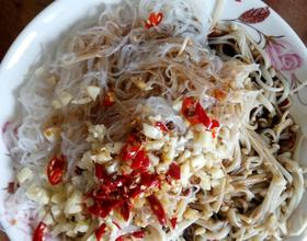 凉拌粉丝金针菇[图]