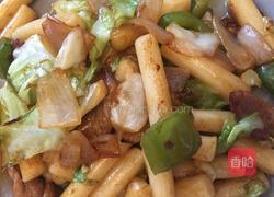 酱肉炒年糕的做法图解5