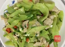 莴笋炒肉的做法图解6