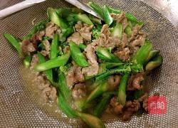 芥兰炒牛肉的做法图解6