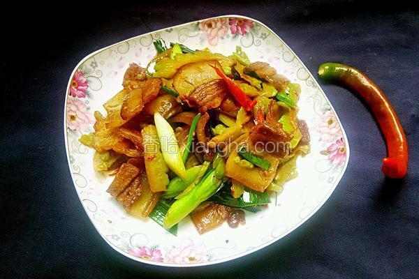 蒜苗苦瓜炒肥肉