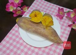 烤地瓜（微波炉版）的做法图解4