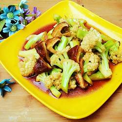 蚝油香菇花菜的做法[图]