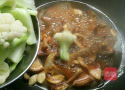 蚝油香菇花菜的做法图解9