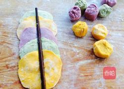 彩色玫瑰花卷的做法图解8