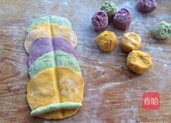 彩色玫瑰花卷的做法图解9