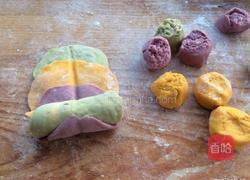 彩色玫瑰花卷的做法图解10