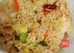 包菜五花肉蒸饭的做法图解6