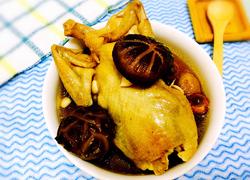 香菇仁片炖鹧鸪