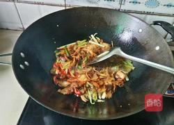 风吹腌肉炒花菜的做法图解6