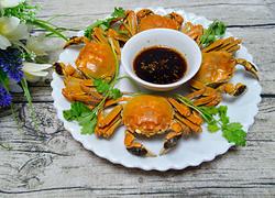 紫苏蒸毛蟹