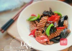 木耳炒腰花的做法图解11