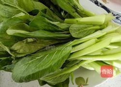 虾皮炒芥蓝的做法图解1