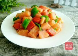 柚子皮炒火腿肠的做法图解15