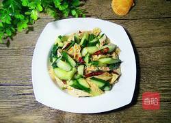 炝拌黄瓜脆豆腐的做法图解6