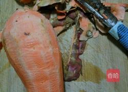 快手红糖地瓜桂圆粥的做法图解3