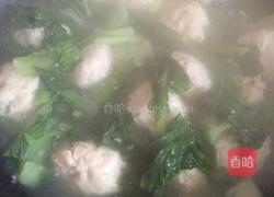 鸡肉丸子炖小白菜的做法图解7