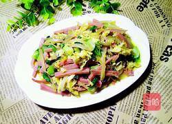 榨菜火腿炒鸡蛋的做法图解9