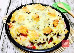 蕃茄牛肉芝士焗饭的做法图解9