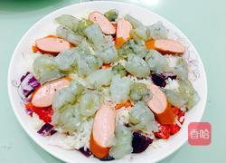 榴莲海鲜芝士焗饭的做法图解6