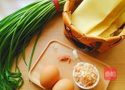 韭菜鸡蛋煎饼盒子的做法图解1