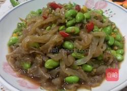 海蛰丝凉拌青黄豆的做法图解8