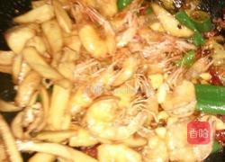 香辣鱿鱼虾的做法图解9