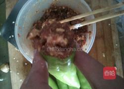 浇汤灌肉虎皮辣椒的做法图解6