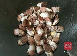 炒猪血肠的做法图解4