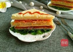 火腿芝士三明治的做法图解11
