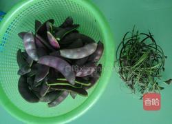 紫扁豆焖饭的做法图解3