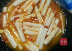 番茄炒年糕的做法图解5