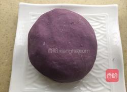 芝麻红豆馅紫薯饼的做法图解5
