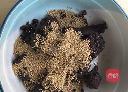 芝麻红豆馅紫薯饼的做法图解7