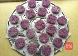 芝麻红豆馅紫薯饼的做法图解14