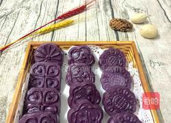 芝麻红豆馅紫薯饼的做法图解16