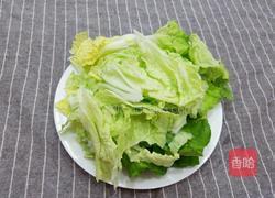 香菇炒白菜叶的做法图解2